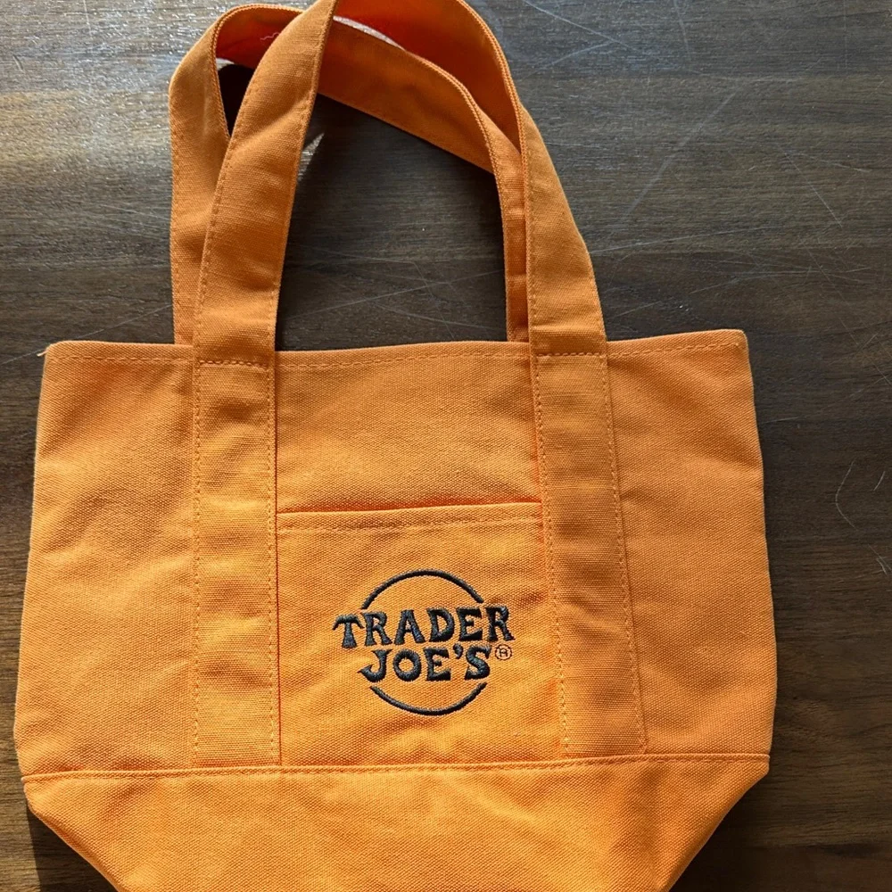 Trader Joe's Orange Tote Bag